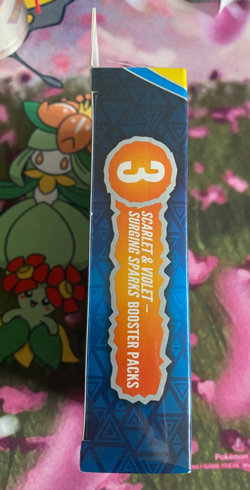Pokemon TCG - Surging Sparks - 3 Pack Boosters - Factory Sealed - Image 3
