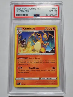 Charizard 001/015 McDonald's 2024 Regular Psa 8 pokemon Tcg - Image 1