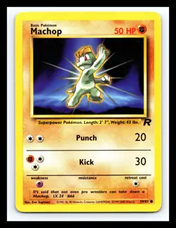 💥 Machop | Pokemon TCG 2000 | (Rocket Set) Non Holo Vintage # 59/82 - Image 1