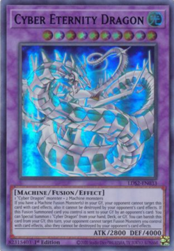 Cyber Eternity Dragon - LDS2-EN033 - PURPLE Ultra Rare - 1st Edition Yugioh - Image 1