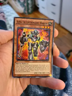 Yugioh Alpha The Electromagnet Warrior SDMY-EN001 1st Super Rare - Image 1
