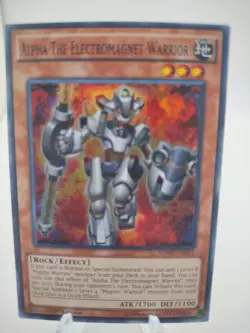 Alpha the Electromagnet Warrior SDMY-EN001 Yu-Gi-Oh! 1st Edition Holographic - Image 1