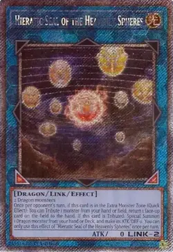 Yugioh! Hieratic Seal of the Heavenly Spheres - RA02-EN039 - Platinum Secret Rar - Image 1