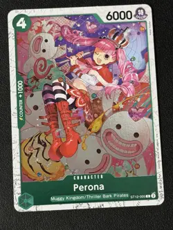 ONE PIECE ENGLISH CARD GAME CARTE PERONA ST12-005 ST EN JCC NM - Image 1