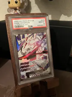 2025 ONE PIECE OP13-CARRYING ON HIS WILL ALTERNATE ART DIVINE DEPARTURE PSA 10 - Image 1