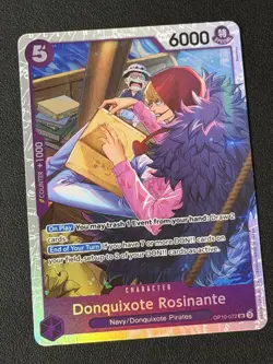OP10-072 Donquixote Rosinante SR One Piece Royal Blood TCG English - Image 1