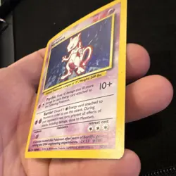 Pokemon Mewtwo Base Set 10/102 Holo Rare 60 HP Psychic Card TCG 1999 - Image 3