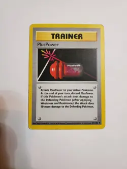 Shadowless Pokemon Card - PlusPower Base Set 84/102 1st Edition MP - Image 1