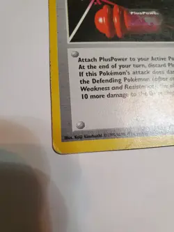 Shadowless Pokemon Card - PlusPower Base Set 84/102 1st Edition MP - Image 2