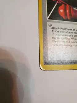 Shadowless Pokemon Card - PlusPower Base Set 84/102 1st Edition MP - Image 3