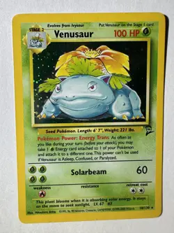 #4 Venusaur 18/130 Base Set 2 2000 Holo Rare WOTC Pokemon Card TCG - MP - Image 1