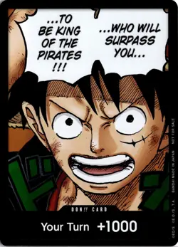 DON Luffy 1st Anniversary Pack King Of The Pirates One Piece Card Game - Image 1