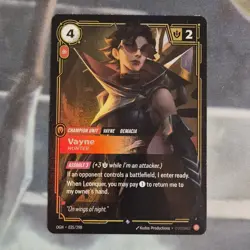 Riftbound Vayne Card Origins OGN 035/298 League Of Legends English - Image 1