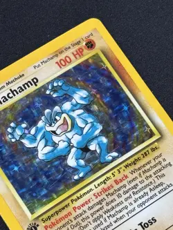 Machamp 8/102 Base Set Holo 1st Edition Holographic Rare Pokemon Card - Image 3