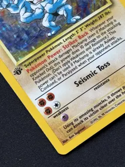 Machamp 8/102 Base Set Holo 1st Edition Holographic Rare Pokemon Card - Image 4