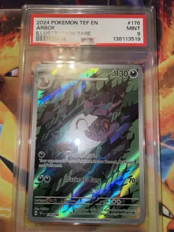 Arbok 176/162 PSA 9 Mint Holo Temporal Forces Pokemon Card - Image 1