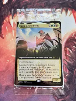 SEALED Iroh, Grand Lotus Promo Extended Art Foil BoxLunch Magic Avatar Card MTG - Image 1