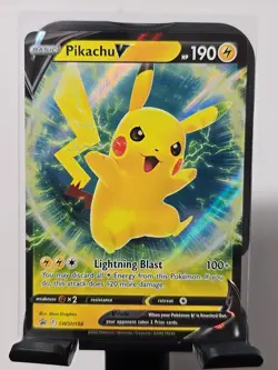 Pikachu V SWSH198 - Black Star Promo - Ultra Rare Holo Pokemon Card - Image 1