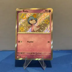 Ralts 153/091 Pokemon Sv: Paldean Fates Baby Shiny Rare Card NM Condition - Image 1