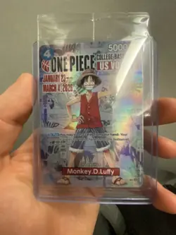 One Piece Monkey.D.Luffy US College Basketball Promo Card - Image 1