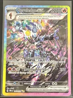 Pokemon TCG Ceruledge EX 147/131 Prismatic Evolutions Holo Ultra Rare Card - Image 2