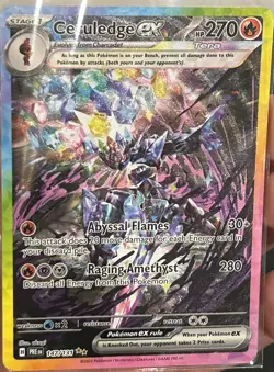 Pokemon TCG Ceruledge EX 147/131 Prismatic Evolutions Holo Ultra Rare Card - Image 3