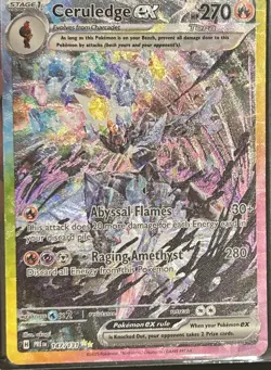 Pokemon TCG Ceruledge EX 147/131 Prismatic Evolutions Holo Ultra Rare Card - Image 5