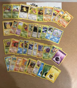 Pokemon Bulk WOTC 39 Card Lot Vintage Collection No Dups - Image 1