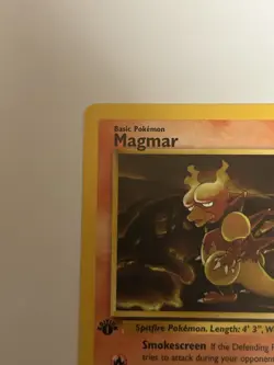 Pokemon Card Fossil 1st Edition Magmar 39/62 - Image 2