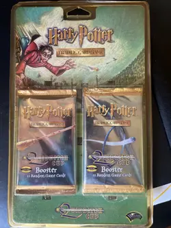 Harry Potter Quidditch Cup Trading Card Game Booster Pack 2001 Sealed Lot Of 2 - Image 1