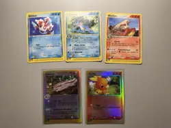 Pokemon TCG Ex Ruby & Sapphire 2003 Card Lot, 20 Cards (2 Holos) - Image 3