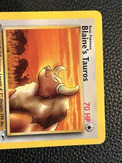 Pokemon Card Blaine's Tauros 64/132 Gym Heroes - NM 1st Edition - Image 2