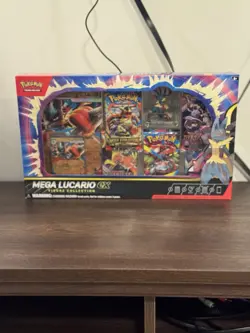 Pokemon TCG Mega Lucario Figure Collection Jumbo Card New Sealed Lot x4 - Image 1