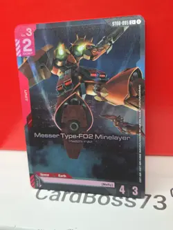 - Messer Type-F02 Minelayer ST08-005 C+ , Gundam Card Game, Flash of Radiance - Image 2