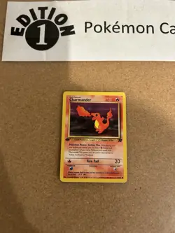 Charmander 1st Edition Pokemon Card Lot Vintage WOTC - Image 1