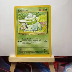 💎NEAR MINT+ Bulbasaur #67/130 Base Set Pokemon Card 2000 WOTC TCG PSA 👀 - Image 2