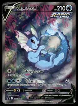 Pokemon Cards Vaporeon V SWSH181 SWSH Black Star Promo NM - Image 1
