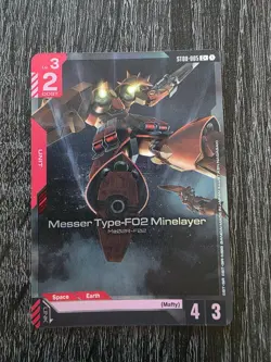 Messer Type-F02 Minelayer ST08-005 C+ Flash of Radiance Foil Gundam Card Game NM - Image 1