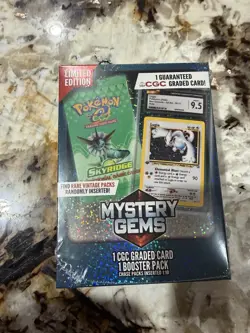 Pokemon TCG: Limited Edition Mystery Gems (1 Graded Card, 1 Booster Pack) - Image 1