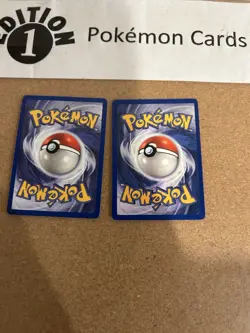 Dark Persian + Meowth 1st Edition Pokemon Card Lot Vintage WOTC - Image 2