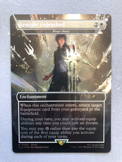 Mtg Carte Magic Final Fantasy Secret Lair Forge Anew Armiger Unleash FOIL Eng NM - Image 1