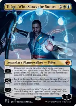 MTG Foil - Teferi, Who Slows the Sunset (Borderless) - 280 / NM / English - Image 1