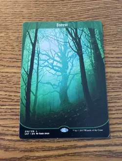 Forest (216) Full Art - MTG LP Unstable MAGIC THE GATHERING - Image 1