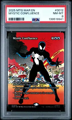 2025 MTG MARVEL'S SPIDER-MAN: SOURCE MATERIAL #0012 MYSTIC CONFLUENCE PSA 8 - Image 1