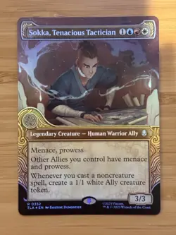 MTG - Sokka, Tenacious Tactician - FOIL Showcase Rare #352 Avatar: TLA NM - Image 1