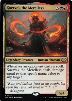 MTG Kaervek the Merciless Normal NM Commander: Duskmourn: House of Horror Magic - Image 1
