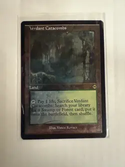 Verdant Catacombs NM ETCHED FOIL RETRO MTG! Modern Horizons 2 - Image 1