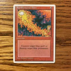 MTG: Red Elemental Blast 1X ‘95 4th Edition - 7 Available - Image 1