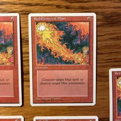 MTG: Red Elemental Blast 1X ‘95 4th Edition - 7 Available - Image 5
