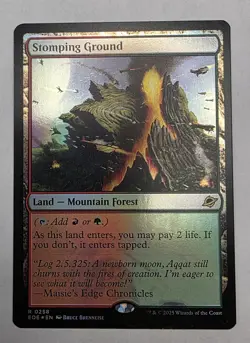 MTG Magic Stomping Ground Edge of Eternities Foil 0258 - Image 1